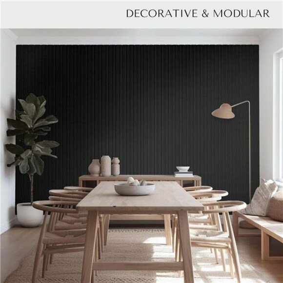 Vivelda Black Felt Bulletin Board Tiles 12 Pack Wall Organizer Pin Board - Picture 6 of 7